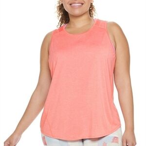 Tek Gear Gym Activewear Sleeveless  Women's XL Tank Top - Bright Coral